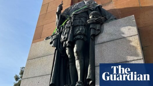 Severed head of King George V statue may have resurfaced at Irish rappers’ Melbourne gig | Melbourne